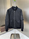 Prada Black Zip-Front Bomber Jacket