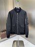 Prada Black Zip-Front Bomber Jacket