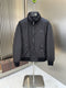 Prada Charcoal Padded Zip-Front Jacket