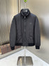 Prada Charcoal Padded Zip-Front Jacket