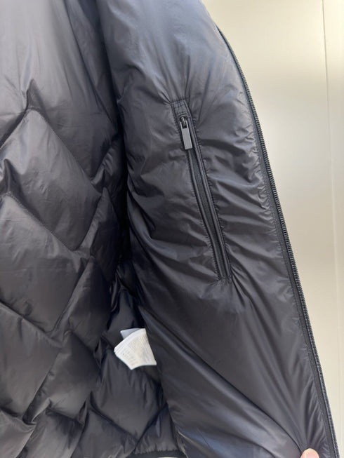 Moncler Chevron-Quilted Hooded Puffer Coat