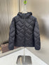 Moncler Chevron-Quilted Hooded Puffer Coat