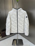 Moncler Chevron-Quilted Hooded Puffer Coat