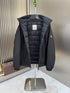 Moncler Black Hooded Puffer Coat