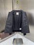 Moncler Quilted Knit-Sleeve Zip Jacket