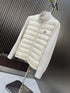 Moncler Quilted Knit-Sleeve Zip Jacket