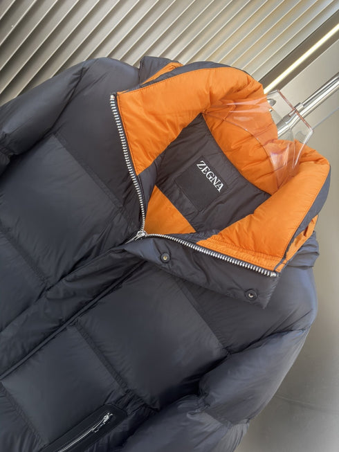 Zegna Hooded Quilted Puffer Coat