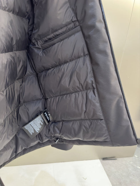 Prada Black Hooded Insulated Jacket