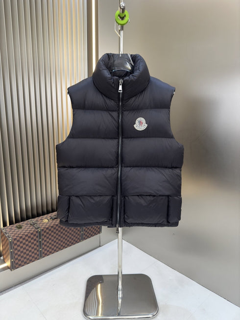 Moncler Navy Quilted Down Vest