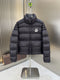 Moncler Black Hooded Quilted Puffer Coat