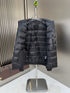 Moncler High-Collar Zip-Front Coat