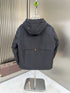 Zegna Hooded Puffer Coat with Orange Lining