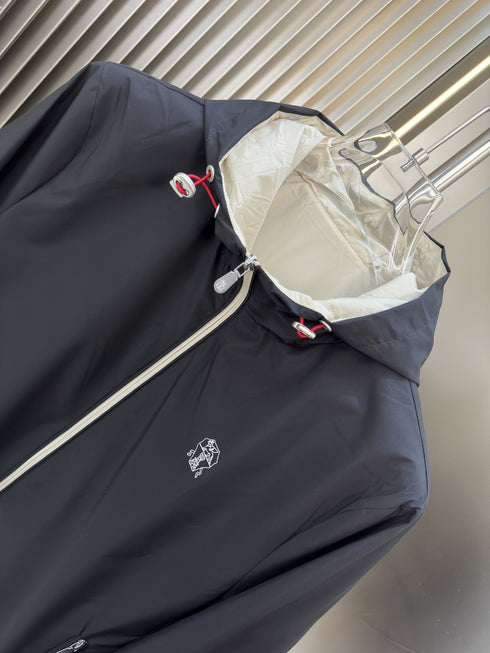 Burberry Reversible Hooded Zip-Front Outerwear