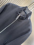 Prada Navy Zip-Front Jacket