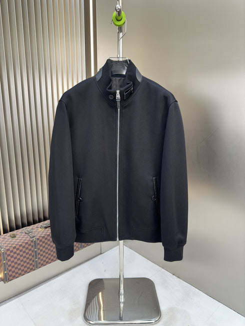 Prada Navy Zip-Front Jacket