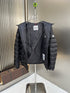 Moncler Black Hooded Quilted Puffer Coat