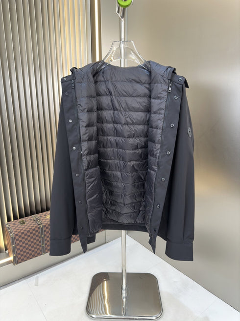 Moncler 2-in-1 Detachable Quilted-Liner Coat