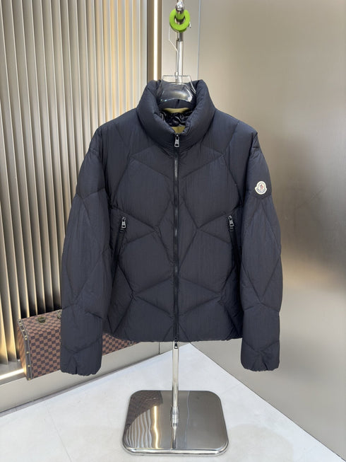 Moncler Chevron-Quilted Puffer Coat