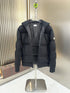 Moncler Quilted Knit-Sleeve Puffer Coat