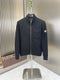 Moncler Stand-Collar Quilted-Back Zip Coat