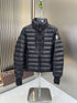 Moncler Black Quilted Zip-Front Puffer Coat