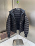 Moncler Black Quilted Zip-Front Puffer Coat