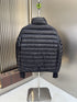 Moncler Black Quilted Zip-Front Puffer Coat