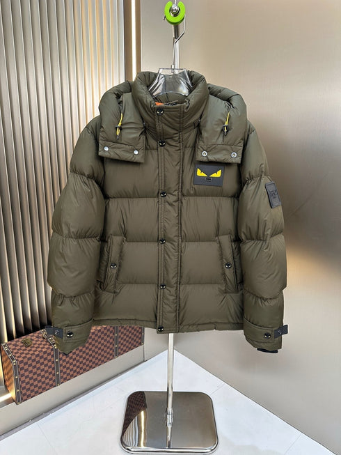 Fendi Hooded Quilted Puffer Jacket