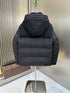 Moncler Black Hooded Quilted Puffer Coat
