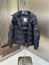 Moncler Black Hooded Quilted Puffer Coat