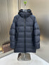 Moncler Hooded Long Quilted Down Coat