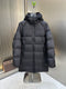 Moncler Hooded Long Quilted Down Coat