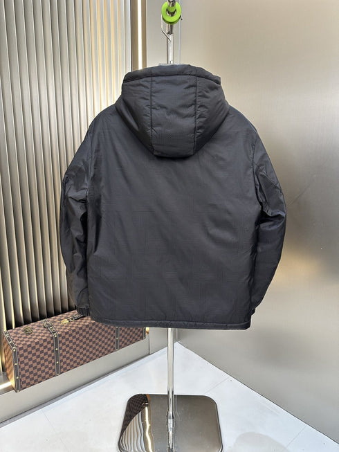 Fendi Black Hooded Puffer Jacket