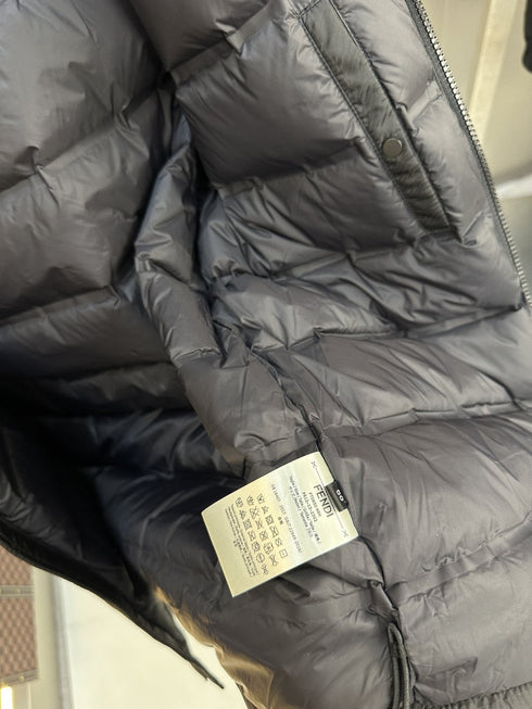 Fendi Black Hooded Puffer Jacket