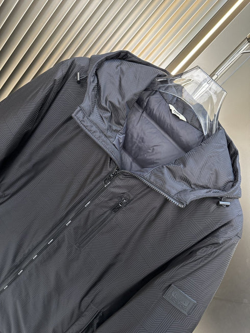 Fendi Black Hooded Puffer Jacket