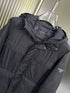 Prada Black Hooded Quilted Puffer Jacket
