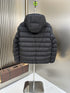 Moncler Black Hooded Quilted Puffer Coat