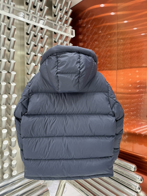 Gucci Hooded Striped Panel Puffer Jacket