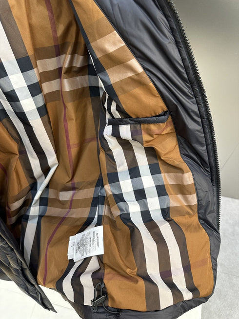 Burberry Charcoal Grey Quilted Puffer Jacket