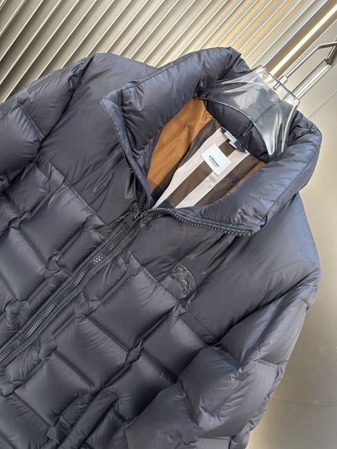 Burberry Charcoal Grey Quilted Puffer Jacket