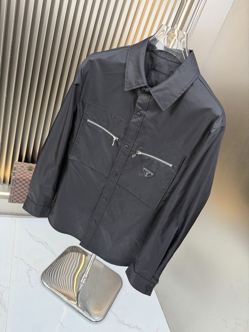 Prada Zip Detail Overshirt Jacket