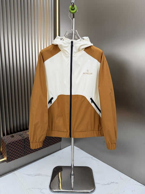 Moncler Color-Block Hooded Windbreaker