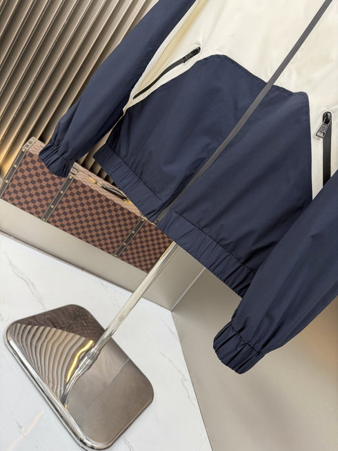 Moncler Color-Block Hooded Windbreaker