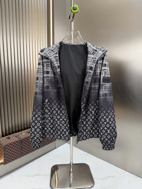 LV Gradient Monogram Hooded Windbreaker