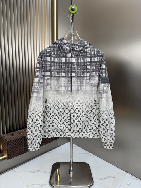 LV Gradient Monogram Hooded Windbreaker