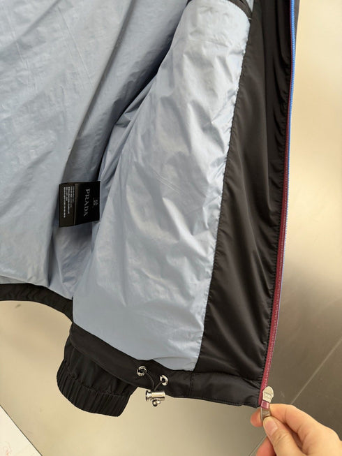 Prada Black Hooded Zip Jacket