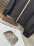Burberry Black Check-Trim Hooded Jacket