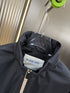 Burberry Black Check-Trim Hooded Jacket