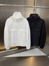 LV Hooded Monogram-Panel Zip-Front Jacket