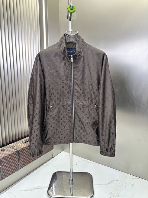 LV All-Over Monogram Zip-Front Jacket